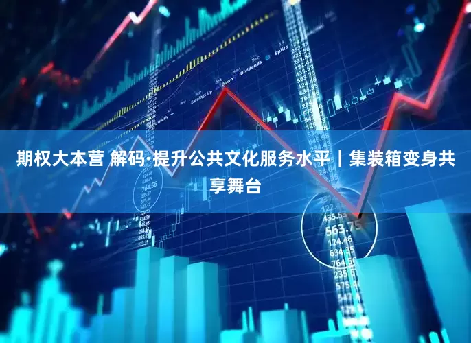 期权大本营 解码·提升公共文化服务水平｜集装箱变身共享舞台